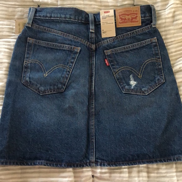 Levi’s High Rise Denim Mini Skirt - Picture 2 of 4